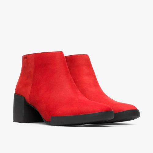 Camper Lotta Womens Ankle Boots US-71625 Red Online Shop